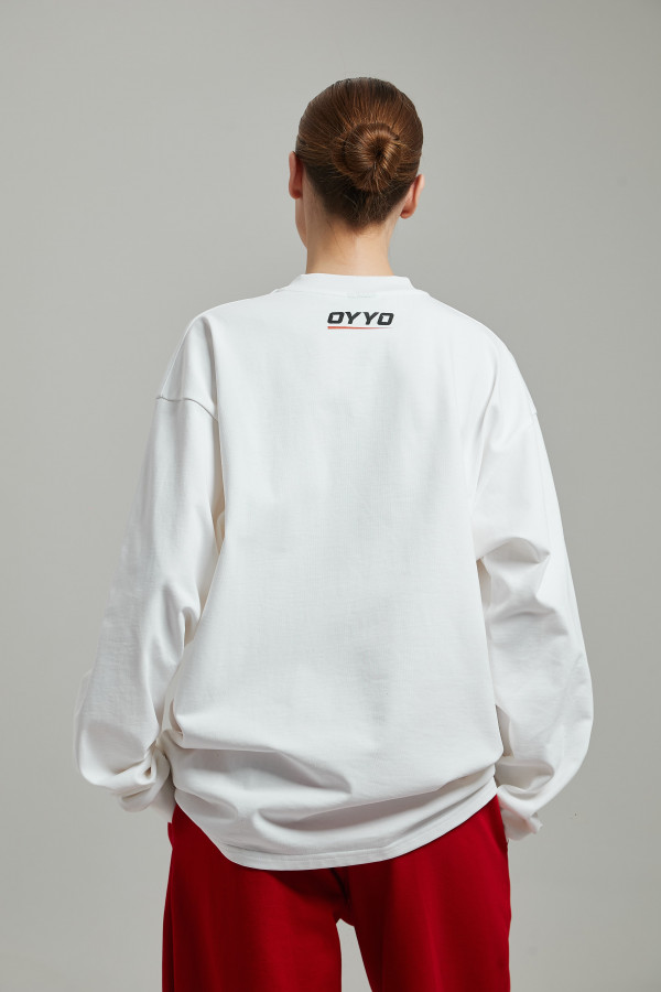 Лонгслив OYYO RACER RED белый S