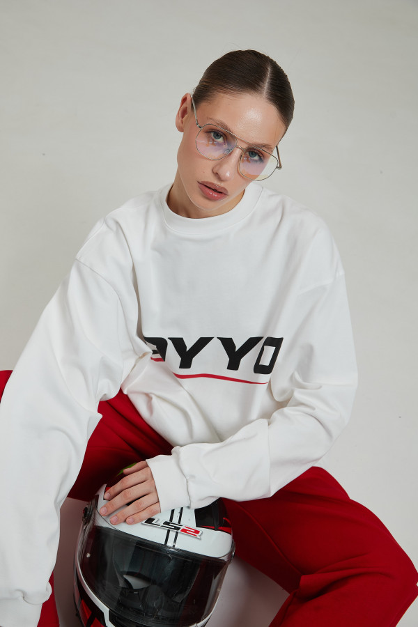 Лонгслив OYYO RACER RED белый S