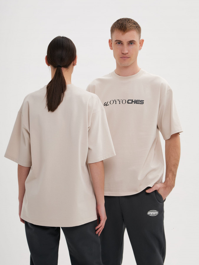 Футболка OYYO CLOTHES бежевая L
