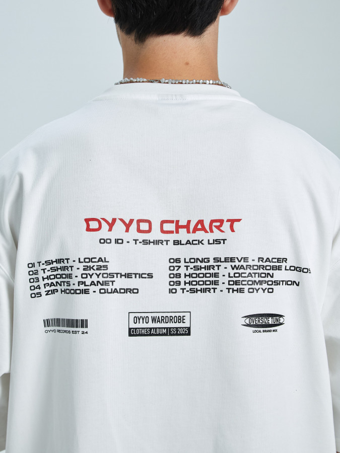 Футболка OYYO CHART белая S