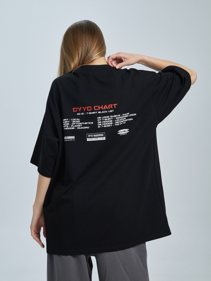 Футболка OYYO CHART черная  L