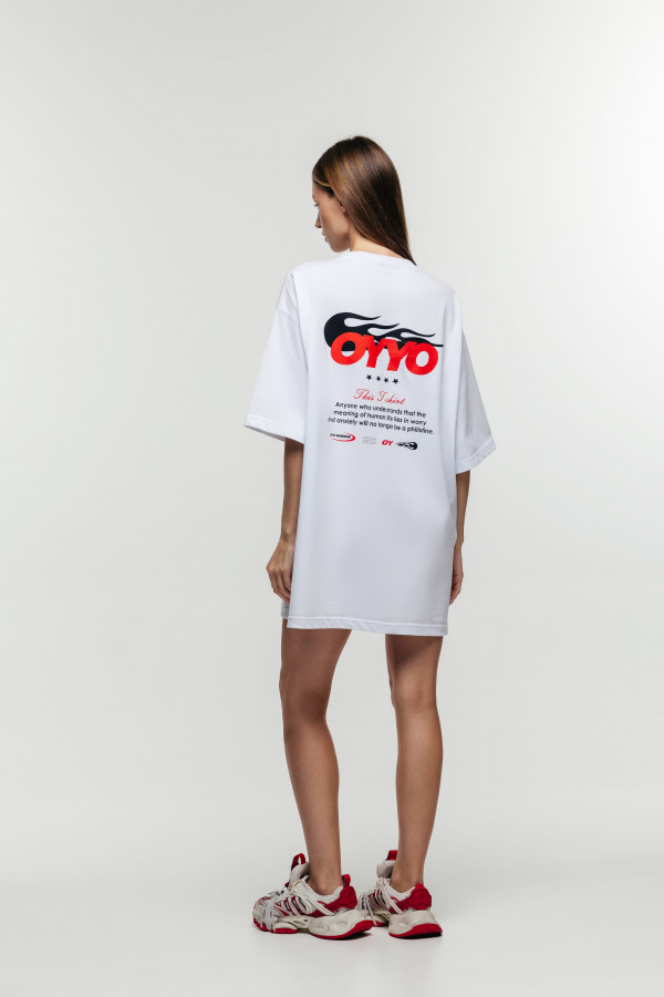 Футболка OYYO FLAME белая (XL)
