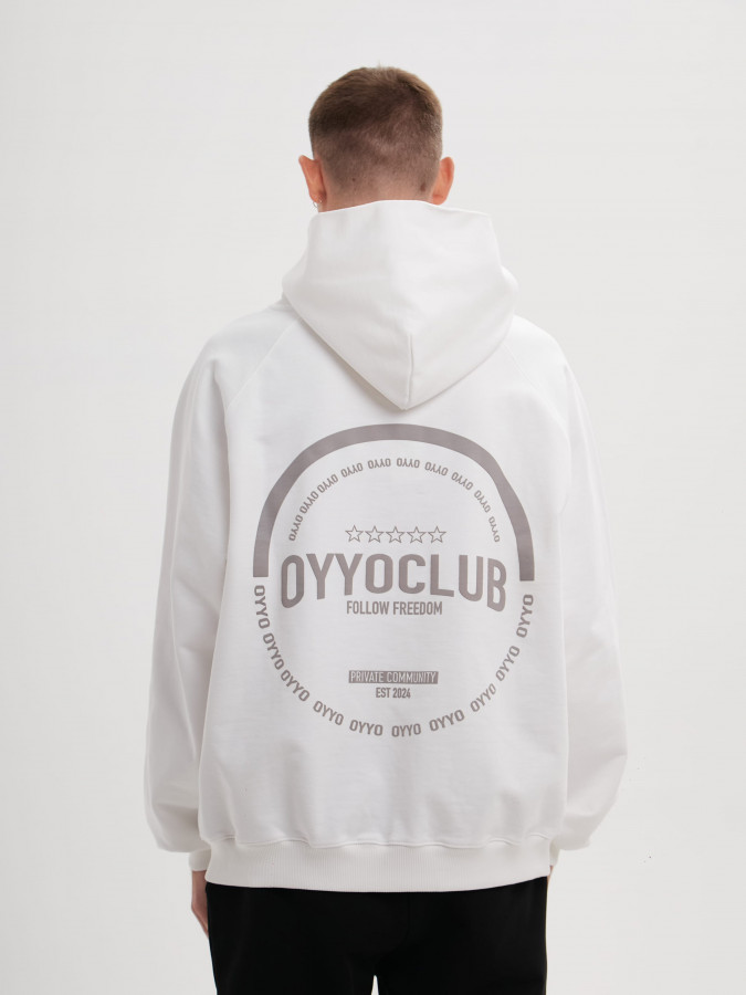 Худи OYYO CLUB белый (M)