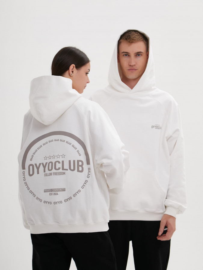 Худи OYYO CLUB белый (M)