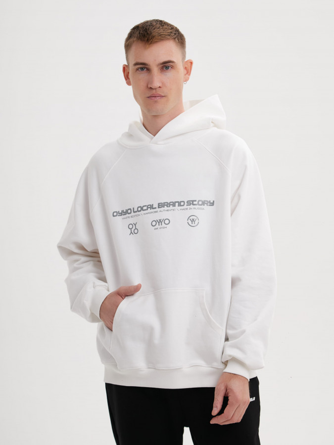 Худи OYYO LOCAL белый (M)